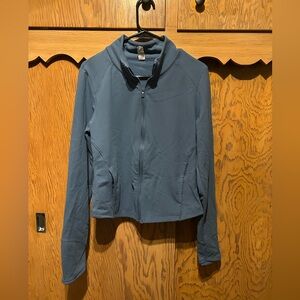 Blue Yogalicious zip up sweatshirt